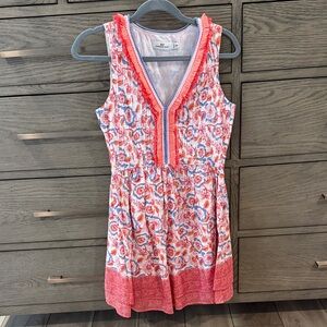 Vineyard Vines Orange and Blue Floral Dress